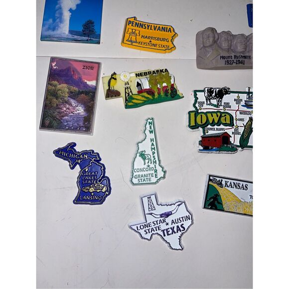 Lot Of 23‎ Collectible Souvenir Refrigerator Magnets~States-Cities-Few 3D - Picture 3 of 8